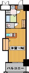 ロイヤル渡辺通Ⅱの間取り画像