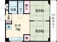 リーフ北野の間取り画像