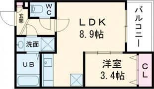 ジーメゾン八幡西ヴェルデの間取り画像