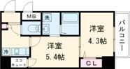 住吉橋エヌエム・スワサント・ディスの間取り画像