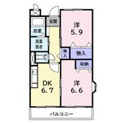 ジュネス5の間取り画像