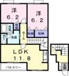 シェテル エンゼル Bの間取り画像