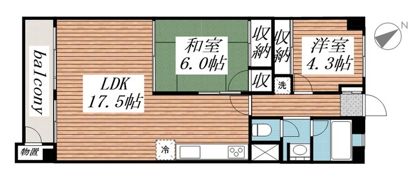 海神コーポの間取り画像