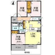 EMⅠNENCE A棟の間取り画像