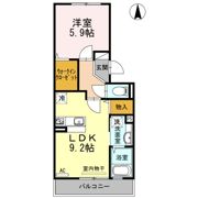 カーサクレアールの間取り画像