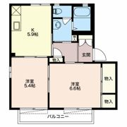 ディアス西沢田 Aの間取り画像