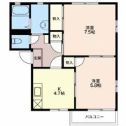 ハイツフレグランス Bの間取り画像