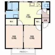 ハウス山伸 Aの間取り画像