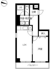 スカイコート中野の間取り画像