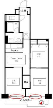 パレ平塚すみれ平 四番館の間取り画像