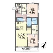 バッカスコートの間取り画像