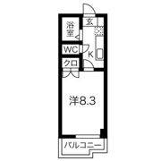 クマノハイツの間取り画像