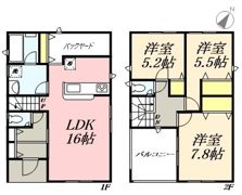 クレイドルガーデン岸和田市門前町第2 5号棟の間取り画像