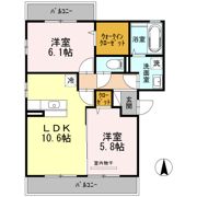 Green Valley 香里ヶ丘 B棟の間取り画像
