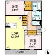 ルフレ大門の間取り画像