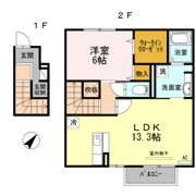 パシフィーク武雄 B棟の間取り画像
