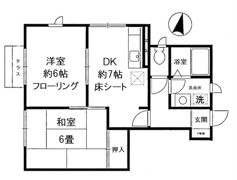 ガーデン上の台B棟の間取り画像