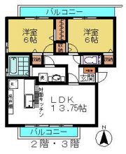 ベルテの間取り画像