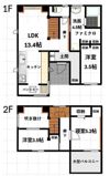 デザイナーズ一軒家春日部の間取り画像