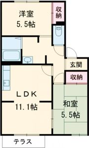 フレグランス旭の間取り画像