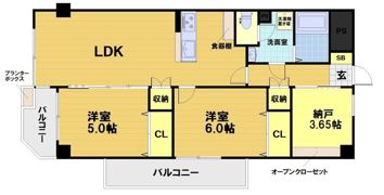 シャルレ4番館の間取り画像
