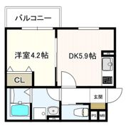 ヴェルメゾン松原東新町の間取り画像