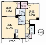 シャーメゾンガーデンズ福富西 B棟の間取り画像