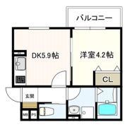 ヴェルメゾン松原東新町の間取り画像