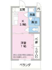 アンペールKeiの間取り画像