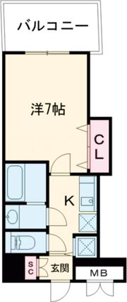 Luxe芦屋南の間取り画像
