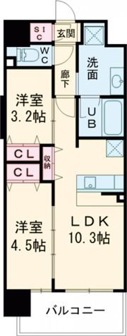 スプランディッド新金岡の間取り画像