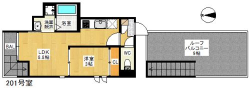 GRANDTIC La Vita 野芥の間取り画像