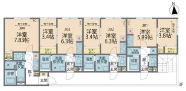 カインドネス狭山ヶ丘Northの間取り画像