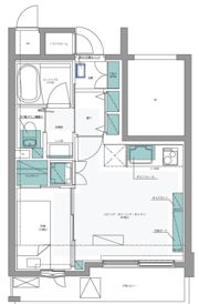 【シニアテックマンション】フリーディオ神楽坂の間取り画像
