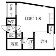 バンブーハウス平安通の間取り画像