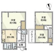 浪花町戸建の間取り画像