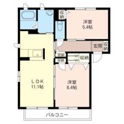 メゾン ド ボヌールIの間取り画像