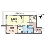 アジュールモア長津田の間取り画像
