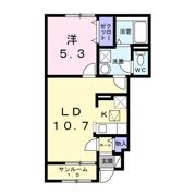 大林1丁目アパートの間取り画像