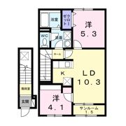 大林1丁目アパートの間取り画像