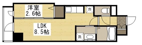 月光 千日前の間取り画像