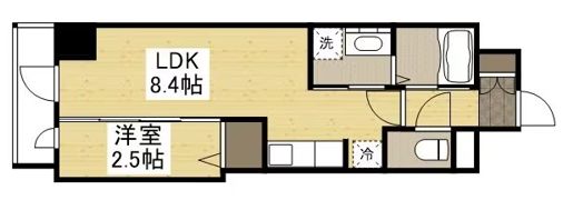 月光 千日前の間取り画像