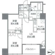カスタリアタワー品川シーサイドの間取り画像