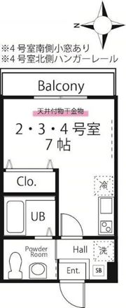 ハーミットクラブハウス川崎大師Ⅱの間取り画像