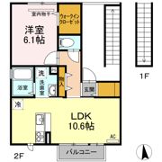 ツインヒルズ A棟の間取り画像
