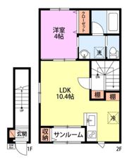 ミルズグランディール川崎Aの間取り画像