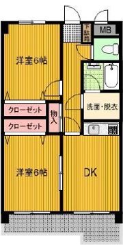 フェリース福生の間取り画像