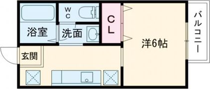 ハイツ二本木Ⅱの間取り画像