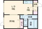 マリオット6条の間取り画像