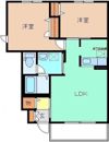 フルールBの間取り画像